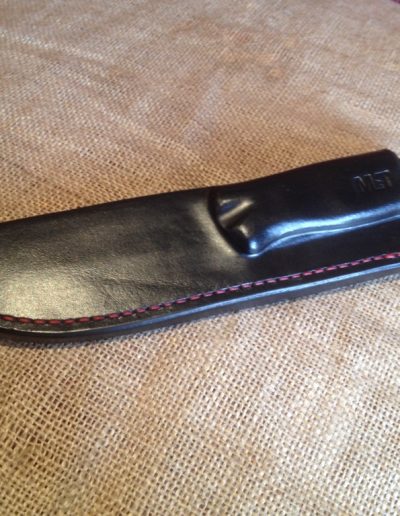 Etui en cuir couteau personnalisé